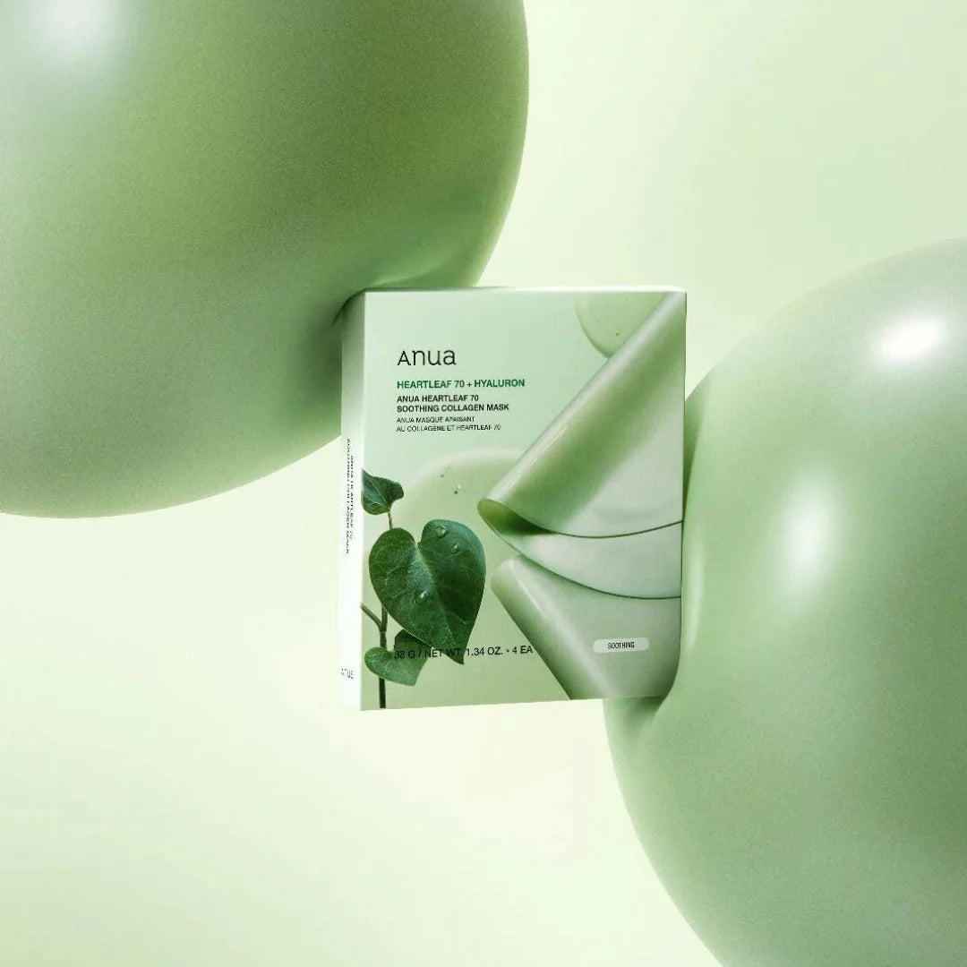 ANUA Heartleaf 70 Soothing Collagen Mask veido kaukė