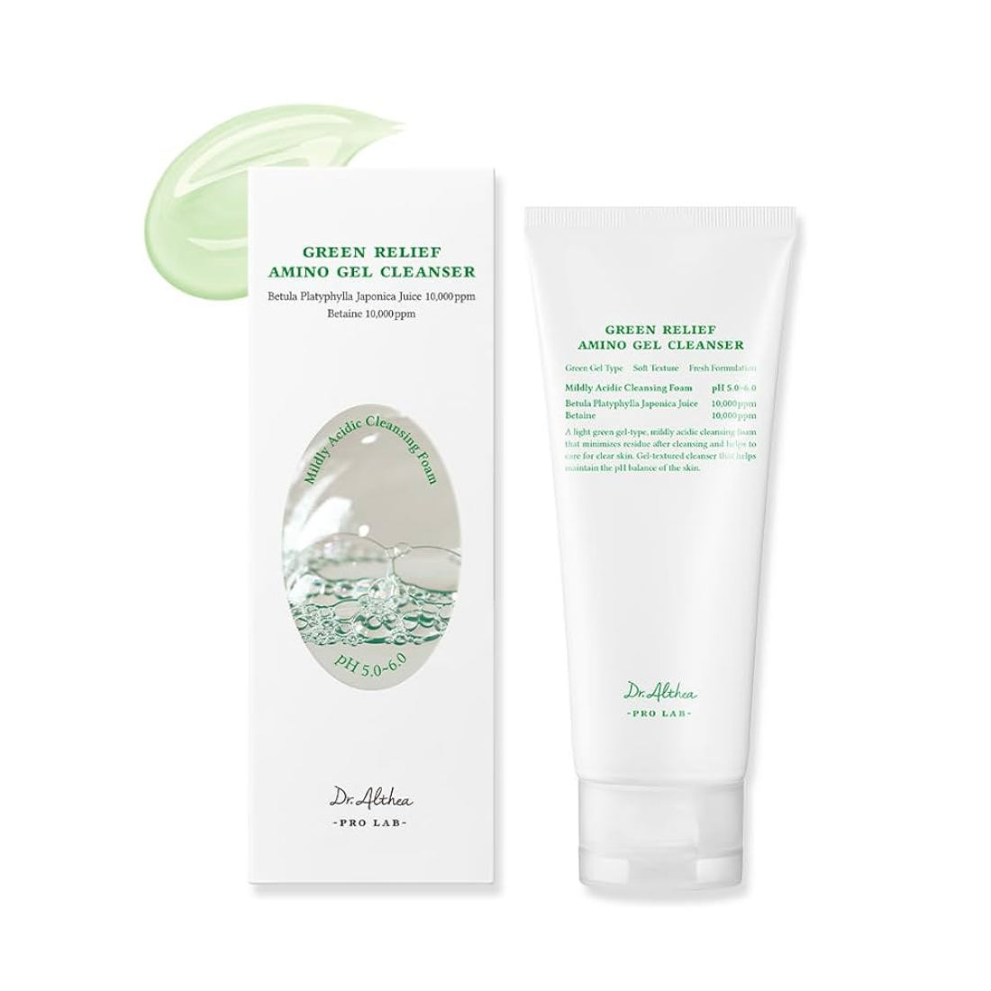 DR.ALTHEA Green Relief Amino Gel Cleanser veido prausiklis