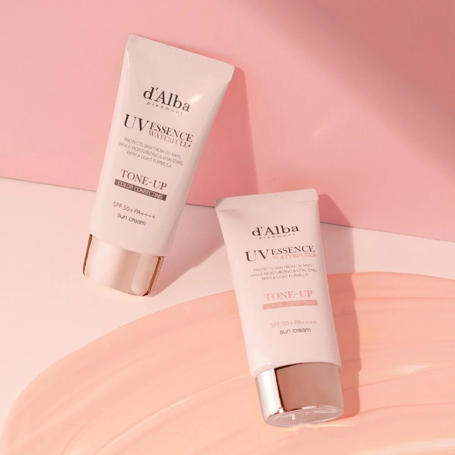 D'ALBA Waterfull Tone-Up Sun Cream apsauginis kremas nuo saulės