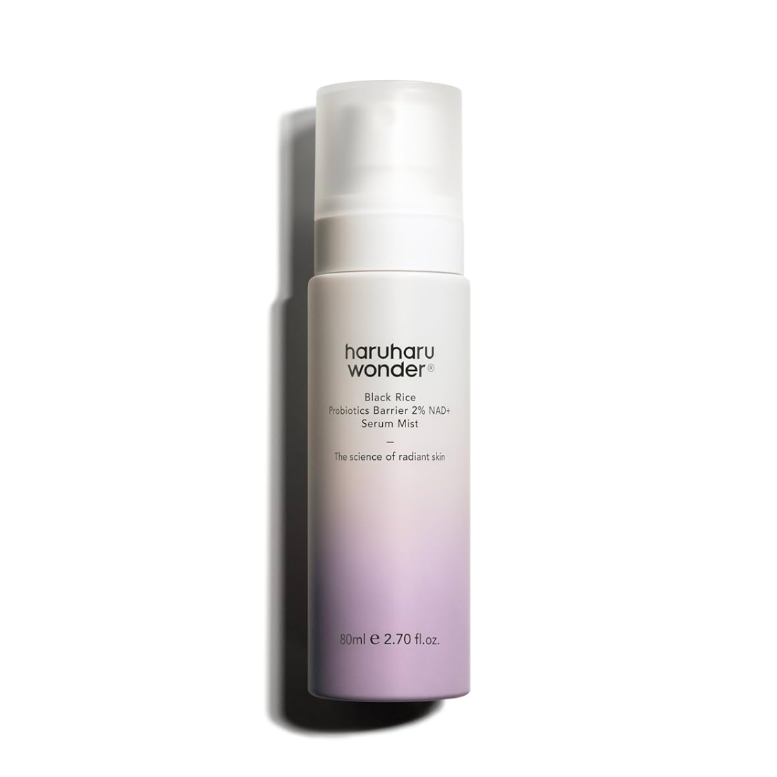 HARUHARU WONDER Black Rice Probiotics Barrier 2% NAD+ Serum Mist purškiamas veido serumas