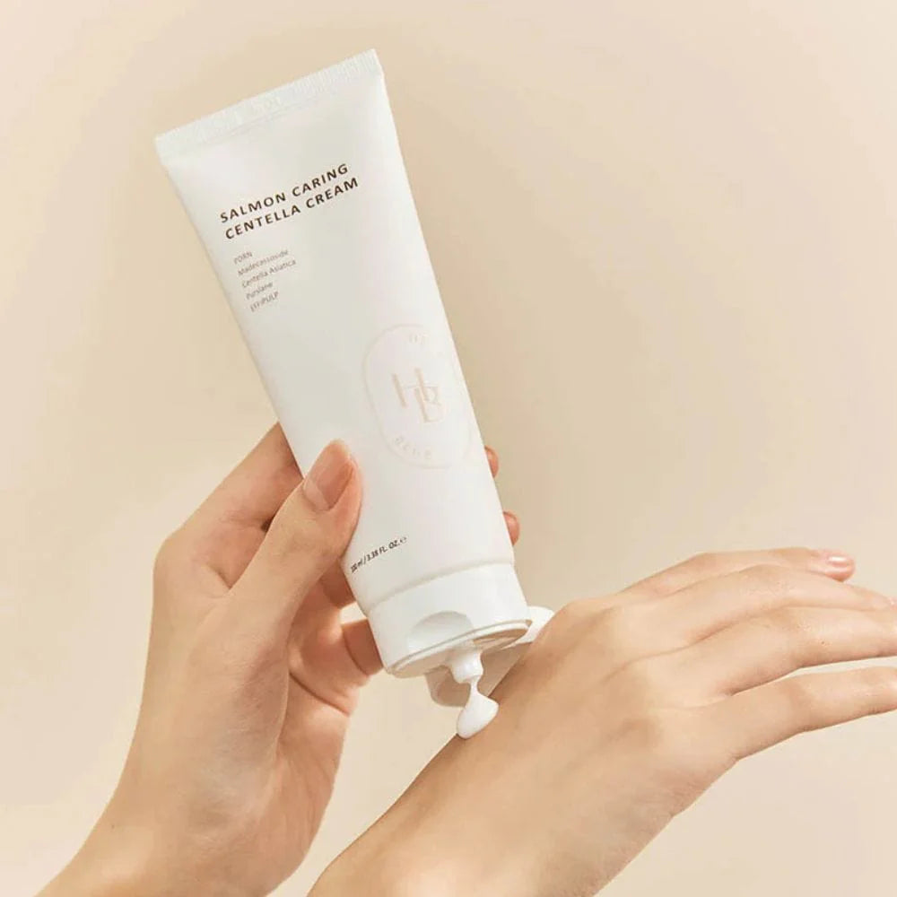 HEVEBLUE Salmon Caring Centella Cream veido kremas