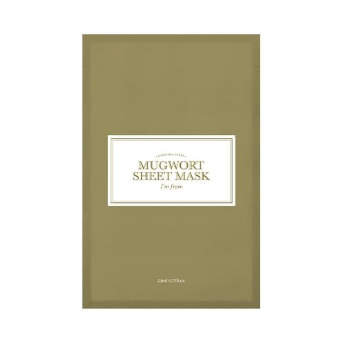 I'm from Mugwort Sheet Mask lakštinė veido kaukė