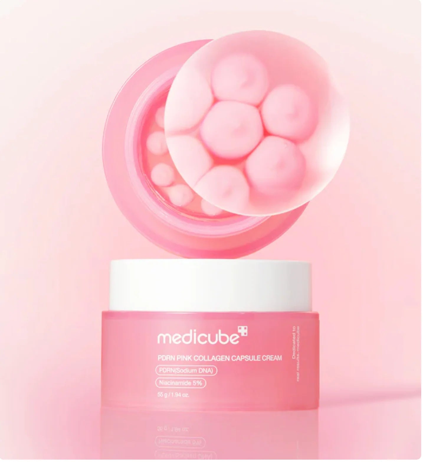 MEDICUBE PDRN Pink Collagen Capsule Cream veido kremas