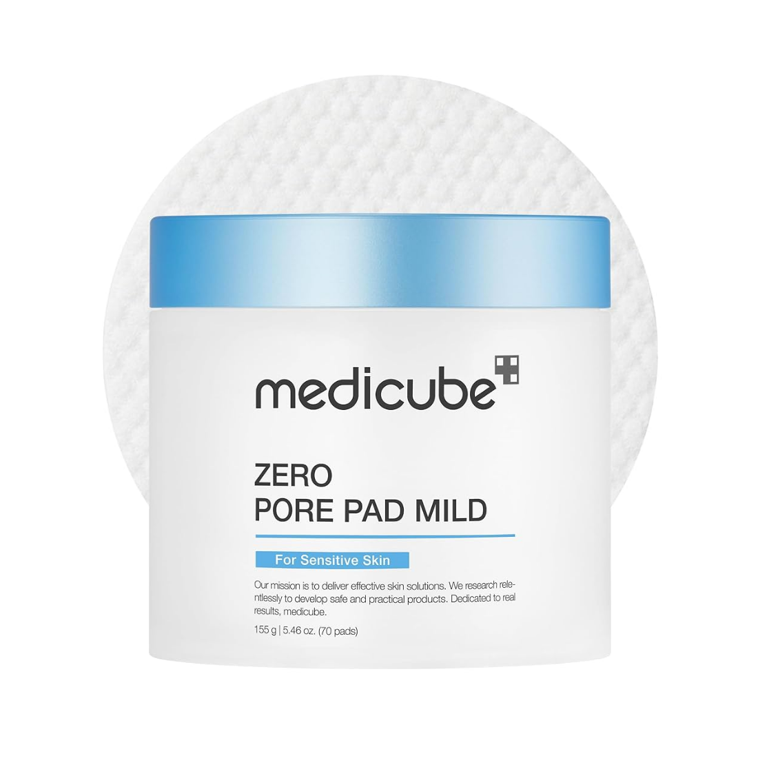 MEDICUBE Zero Pore Pad Mild švelnūs tonizuojamieji veido padeliai