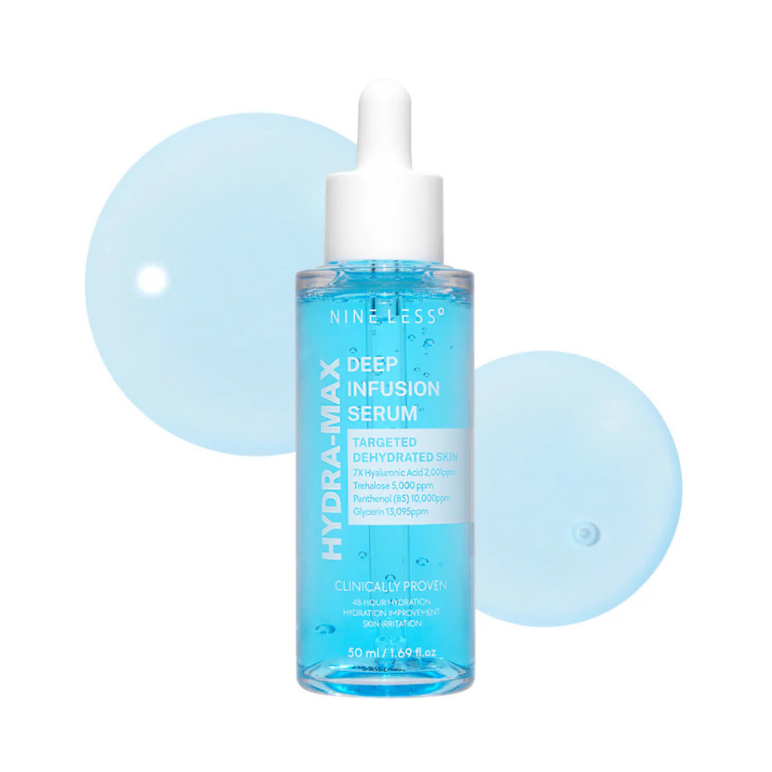 NINE LESS Hydra-Max Deep Infusion Serum drėkinantis veido serumas