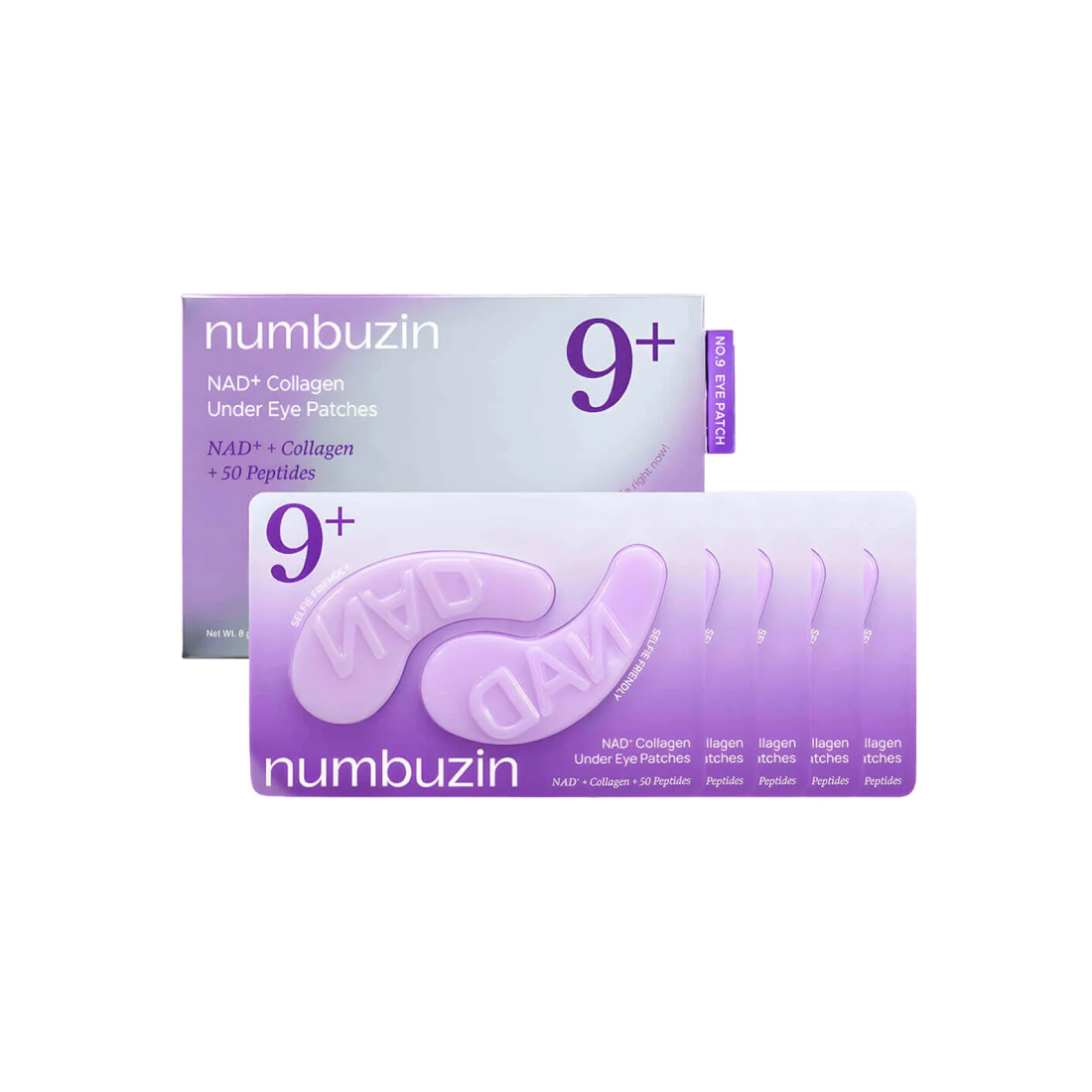 NUMBUZIN No.9 NAD+ Collagen Under Eye Patches paakių pagalvėlės