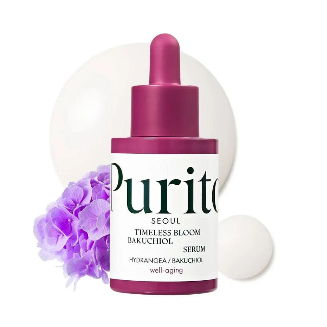 PURITO Timeless Bloom Bakuchiol Serum veido serumas