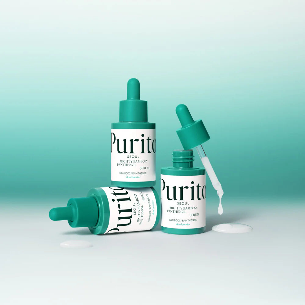 PURITO SEOUL Mighty Bamboo Panthenol Serum veido serumas