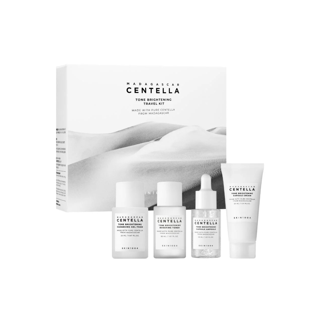 SKIN1004 Madagascar Centella Tone Brightening Travel Kit rinkinys
