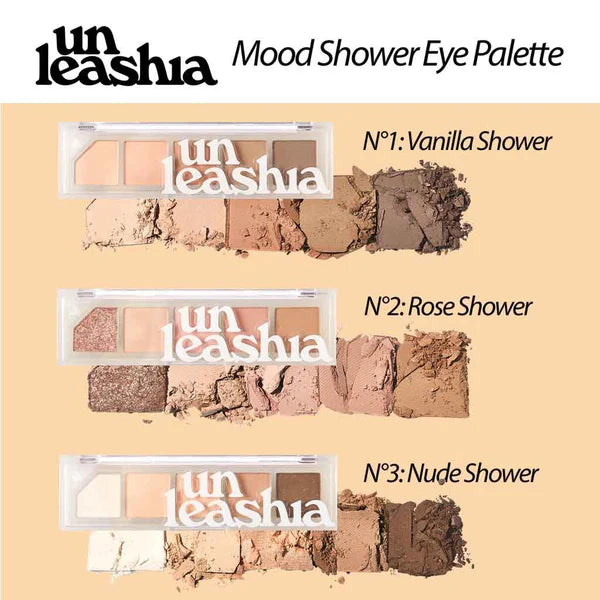 UNLEASHIA Mood Shower Face Palette akių šešėlių paletė