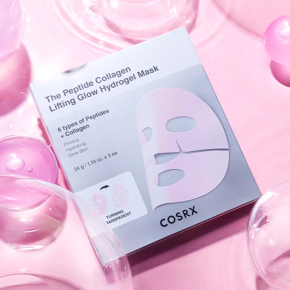 COSRX Peptide Collagen Glow Hydrogel Mask hidrogelinė veido kaukė